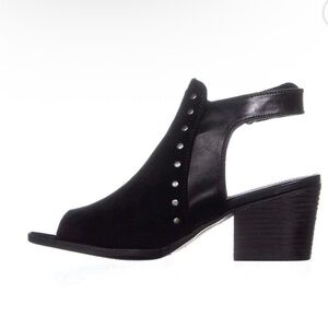 BareTraps Ivella open-toe ankle boots w/stud embellishments zipper closure